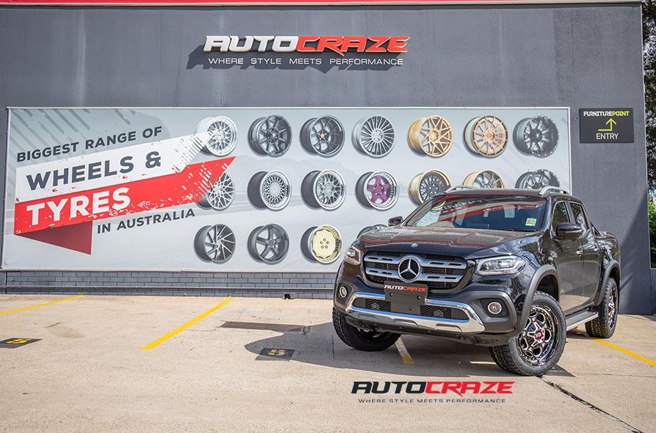 MERCEDES X CLASS XD837 DEMODOG GLOSS BLACK MILLED